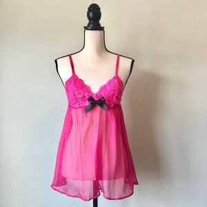 NEW! Adore Me - Pink Lace Chemise